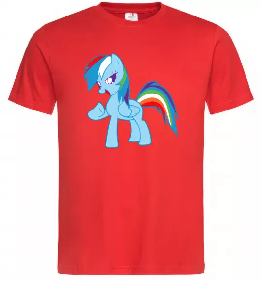Чоловіча футболка Rainbow pony Червоний фото