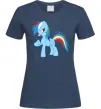 Жіноча футболка Rainbow pony Темно-синій Жіноча футболка Rainbow pony Темно-синій фото