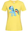 Жіноча футболка Rainbow pony Лимонний Жіноча футболка Rainbow pony Лимонний фото