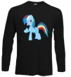 Лонгслів Rainbow pony Чорний Лонгслів Rainbow pony Чорний фото