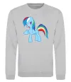 Світшот Rainbow pony Сірий меланж Світшот Rainbow pony Сірий меланж фото