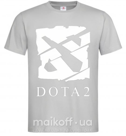 Мужская футболка Cool logo DOTA Серый фото