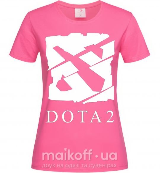 Жіноча футболка Cool logo DOTA Яскраво-рожевий фото