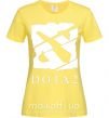 Женская футболка Cool logo DOTA Лимонный фото