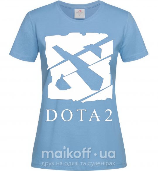 Жіноча футболка Cool logo DOTA Блакитний фото