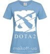 Женская футболка Cool logo DOTA Голубой фото
