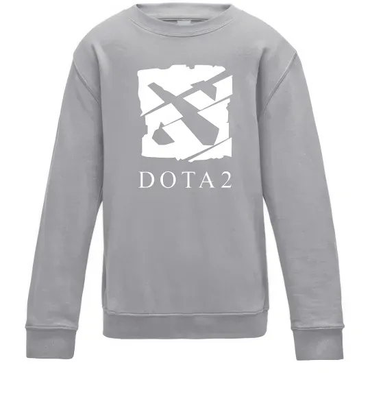 Детский Свитшот Cool logo DOTA Серый меланж фото