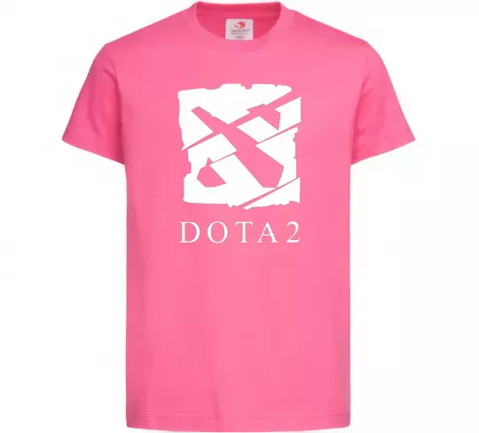 Дитяча футболка Cool logo DOTA Яскраво-рожевий фото