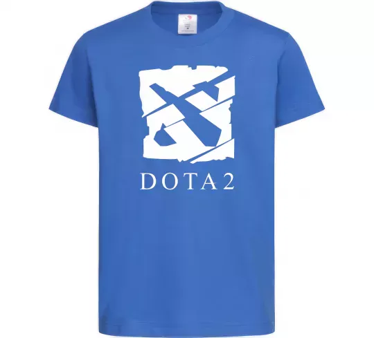 Дитяча футболка Cool logo DOTA Яскраво-синій фото