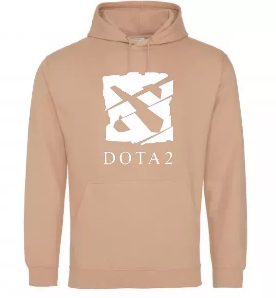 Женская толстовка (худи) Cool logo DOTA Песочный фото
