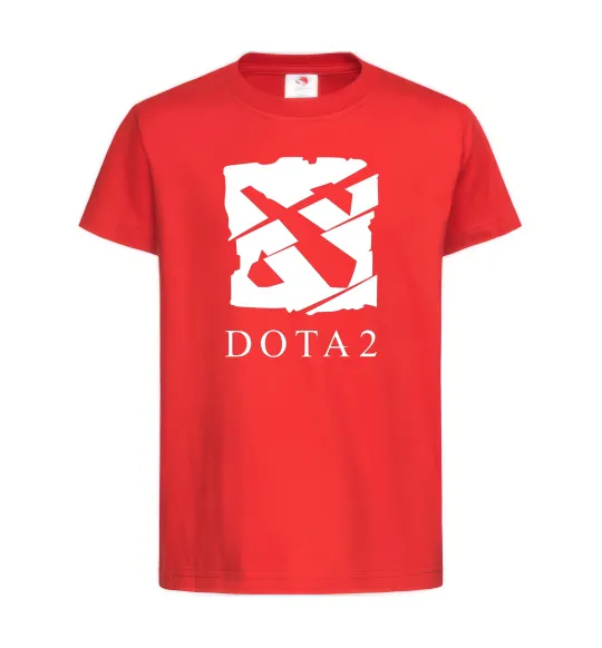 Детская футболка Cool logo DOTA Красный фото