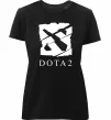 Женская премиум футболка Cool logo DOTA Черный Женская премиум футболка Cool logo DOTA Черный фото