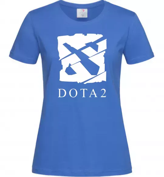 Жіноча футболка Cool logo DOTA Яскраво-синій фото