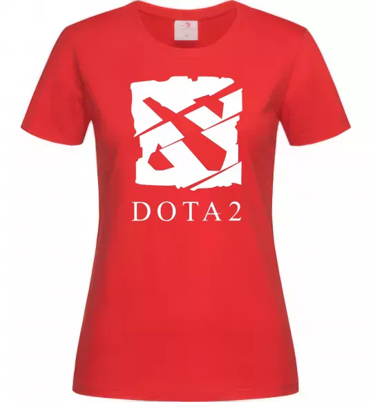 Жіноча футболка Cool logo DOTA Червоний фото