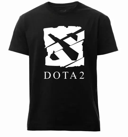Чоловіча преміум футболка Cool logo DOTA Чорний фото