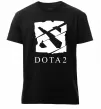 Чоловіча преміум футболка Cool logo DOTA Чорний фото