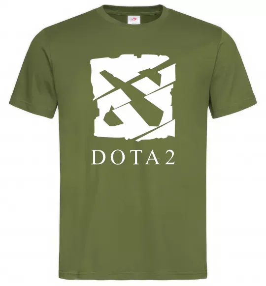 Мужская футболка Cool logo DOTA Оливковый фото