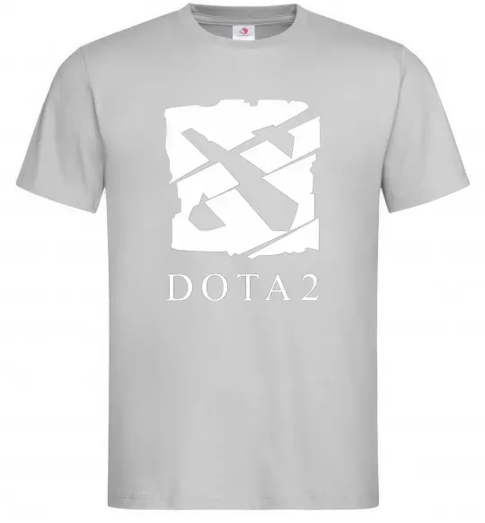 Мужская футболка Cool logo DOTA Серый фото