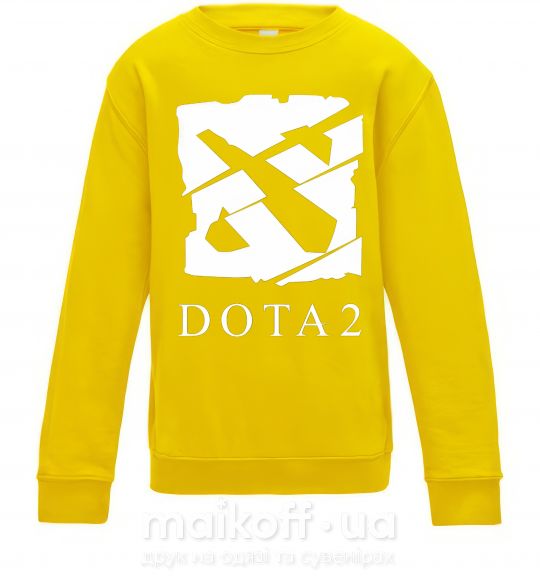 Дитячий світшот Cool logo DOTA Сонячно жовтий фото