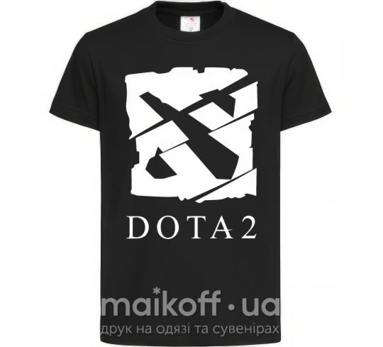 Детская футболка Cool logo DOTA Черный фото