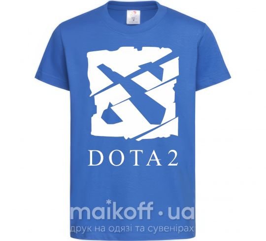Дитяча футболка Cool logo DOTA Яскраво-синій фото