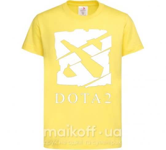 Дитяча футболка Cool logo DOTA Лимонний фото
