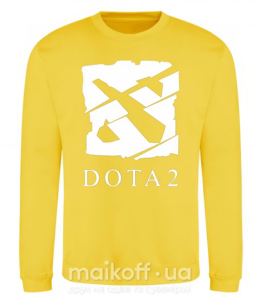 Світшот Cool logo DOTA Сонячно жовтий фото