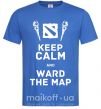 Чоловіча футболка Keep calm and ward the map Яскраво-синій фото