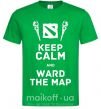 Чоловіча футболка Keep calm and ward the map Зелений фото