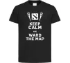Детская футболка Keep calm and ward the map Черный фото