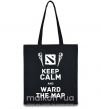 Еко-сумка Keep calm and ward the map Чорний фото
