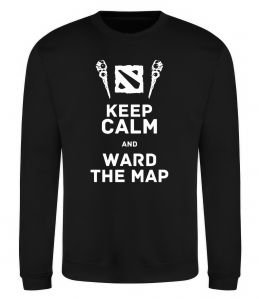 Свитшот Keep calm and ward the map