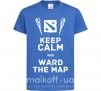 Дитяча футболка Keep calm and ward the map Яскраво-синій фото