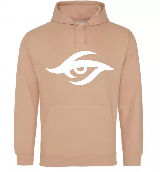 Женская толстовка (худи) Team secret Песочный фото