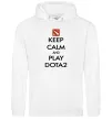 Мужская толстовка (худи) Keep calm and play Dota2 Белый Мужская толстовка (худи) Keep calm and play Dota2 Белый фото