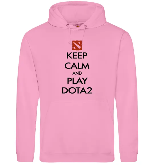 Жіноча толстовка (худі) Keep calm and play Dota2 Рожевий фото