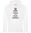 Жіноча толстовка (худі) Keep calm and play Dota2 Білий Жіноча толстовка (худі) Keep calm and play Dota2 Білий фото