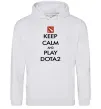 Жіноча толстовка (худі) Keep calm and play Dota2 Сірий меланж Жіноча толстовка (худі) Keep calm and play Dota2 Сірий меланж фото