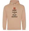 Жіноча толстовка (худі) Keep calm and play Dota2 Пісочний Жіноча толстовка (худі) Keep calm and play Dota2 Пісочний фото