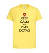 Дитяча футболка Keep calm and play Dota2 Лимонний фото