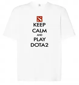 Футболка Оверсайз ДОТА Белый фото