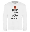 Свитшот Keep calm and play Dota2 Белый фото