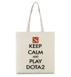 Еко-сумка Keep calm and play Dota2 Бежевий Еко-сумка Keep calm and play Dota2 Бежевий фото
