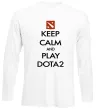Лонгслів Keep calm and play Dota2 Білий Лонгслів Keep calm and play Dota2 Білий фото