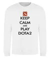 Свитшот Keep calm and play Dota2 Белый фото