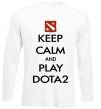 Реглан Keep calm and play Dota2 Белый фото