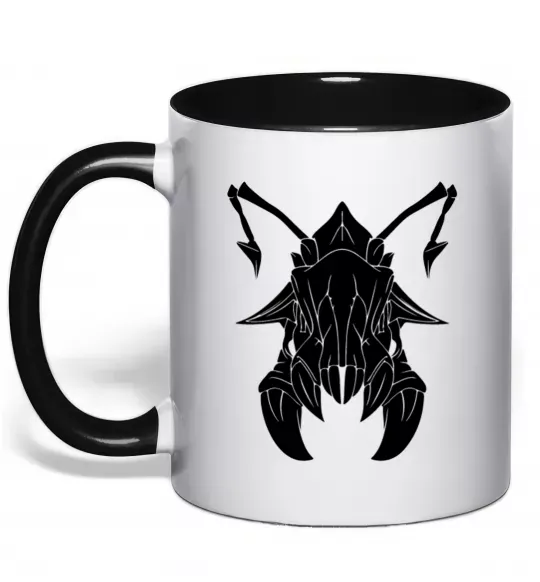 Чашка с цветной ручкой Weaver Черный фото