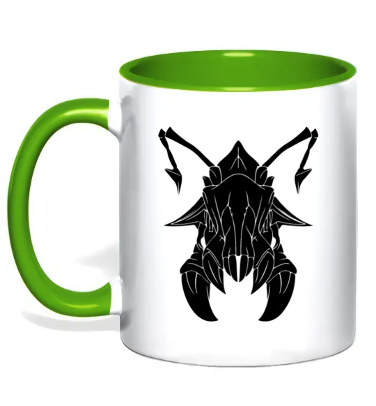 Чашка с цветной ручкой Weaver Лаймовый фото