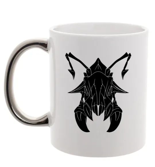 Чашка с цветной ручкой Weaver Серебро фото