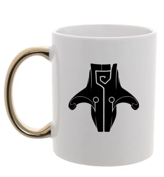 Чашка з кольоровою ручкою Juggernaut Золото фото